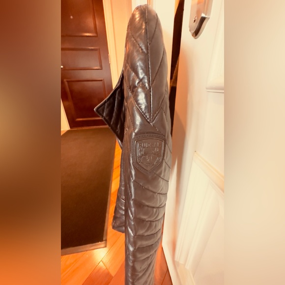 Veste en cuir et duvet noir Rudsak COLLECTION jacket - Picture 4 of 8